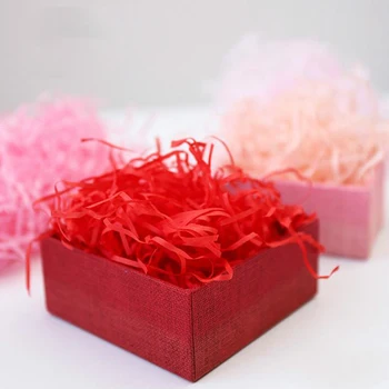 

Multiple Colour Lafite Grass Gift Box Filler Wavy Fold Paper Gift Box Decorative Fruit Packaging Shockproof Filler