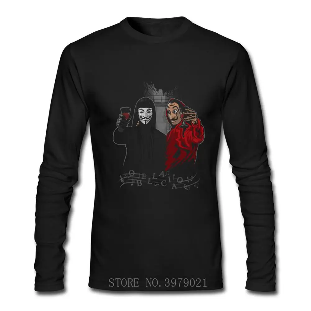 House of Paper La Casa De Papel футболка длинные мужские деньги Heist Bella Ciao вечерние команды hombre