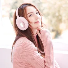 Winter Earmuffs Women Plush Thicken Earmuffs Foldable Hamburger Ear Earmuffs Warmer Headgear Winter Accessories Ear Muffs Py4