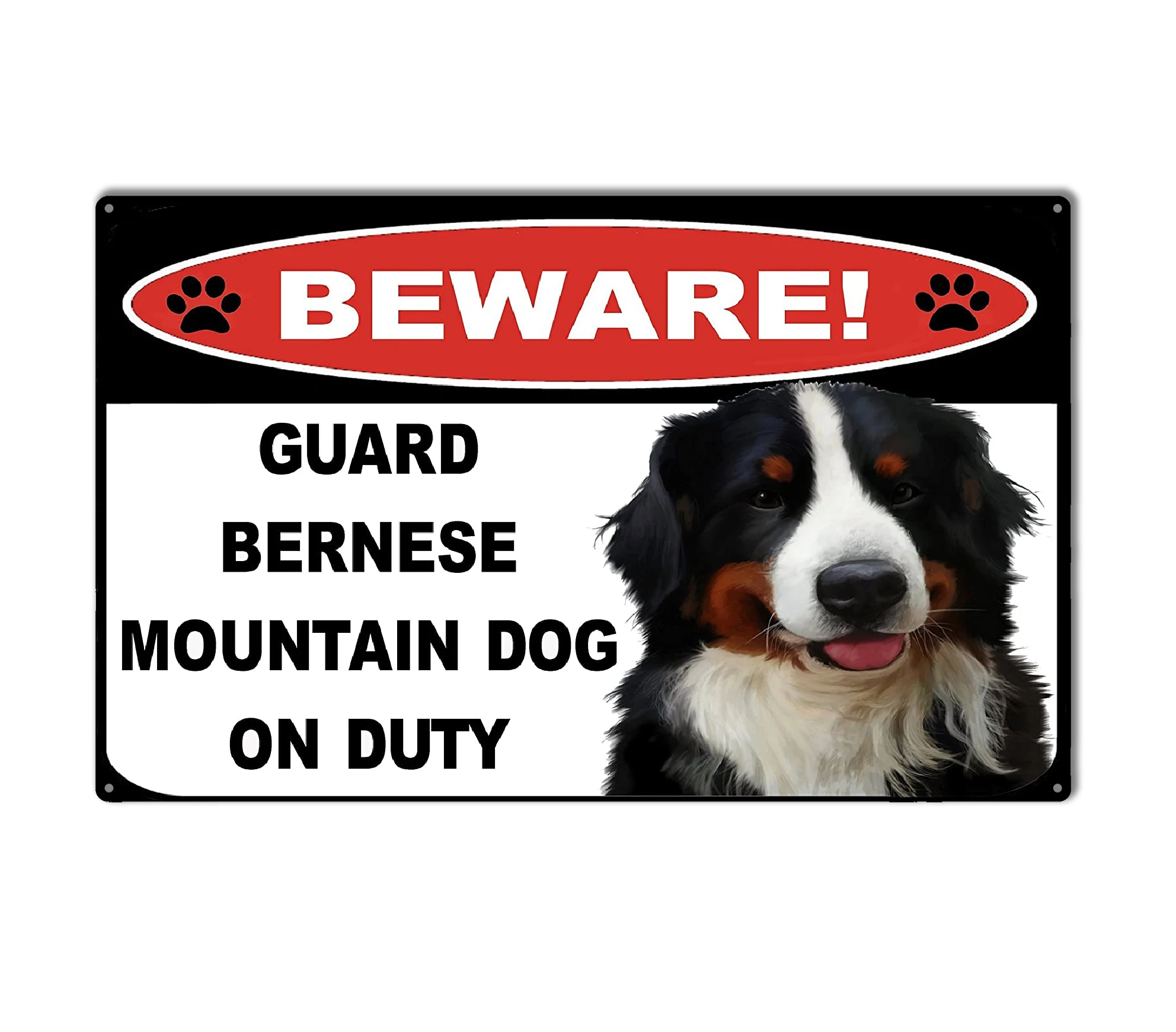 犬に注意の彫刻サイン看板Beware of dog 3D sign