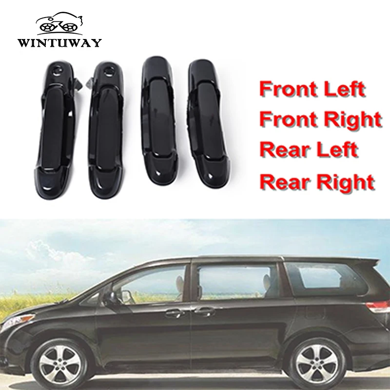 WINTUWAY B-A1588 1 комплект наружная дверная ручка подходит для 98-03 Toyota Sienna Передняя Задняя Левая Правая 4 шт