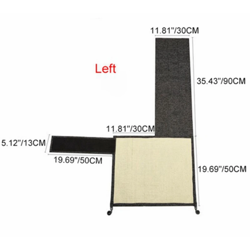 Мебель защита кошка котенок царапина доска коврик Когтеточка из сизаля коврик забота о когтях кошка игрушка Диван Когтеточка защита - Цвет: 32x28x5cm Left