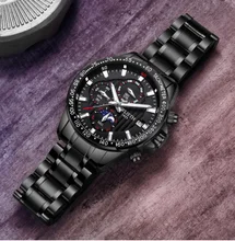 WLISTH-reloj deportivo de lujo para hombre, cronógrafo de cuarzo, de acero inoxidable, marca superior, resistente al agua, nuevo