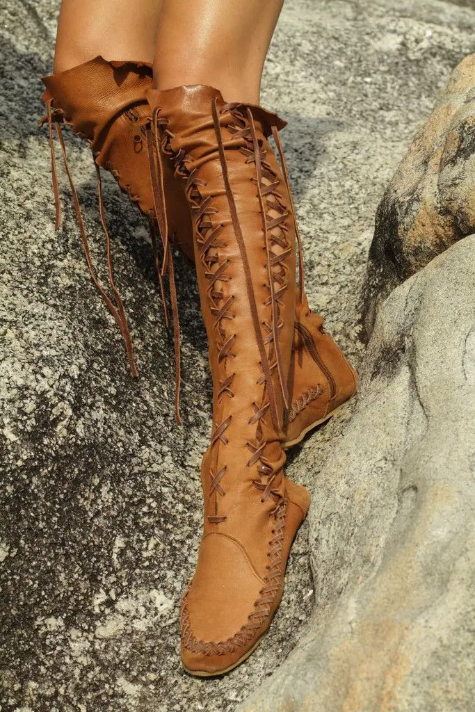 

Flat Bottom Boots Overknee High Woman Boots Boot