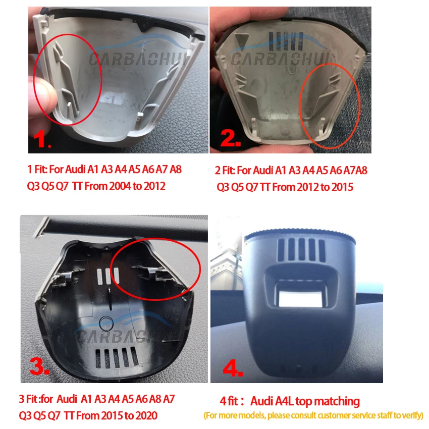 Для Audi A1 A3 A4 A5 A6 A7 Q3 Q5 Q7 2004 2020 автомобильный мини Wifi камера Full HD 1080P Автомобильный