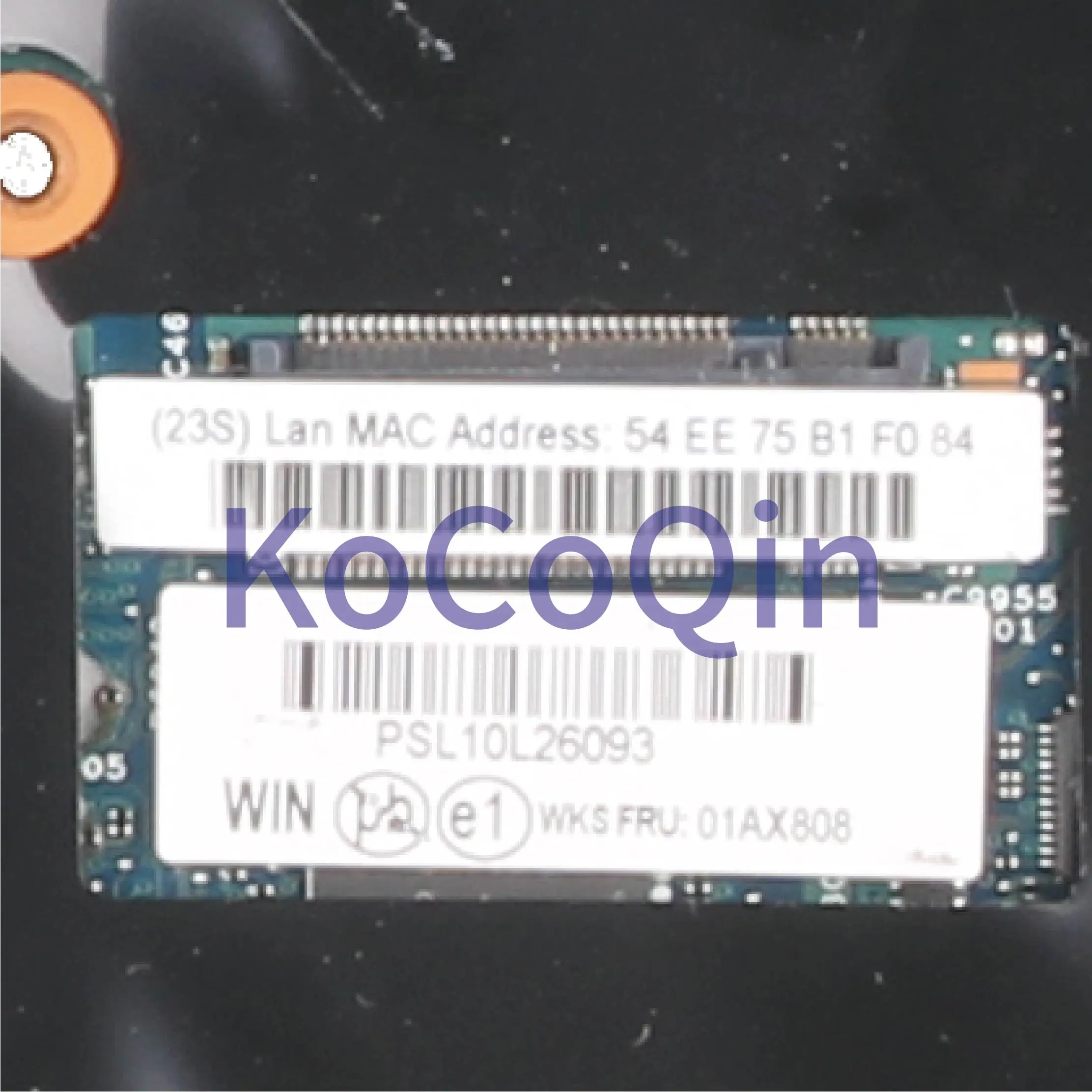 wonderful  KoCoQin laptop Motherboard For LENOVO Thinkpad X1 YOGA Core SR2F1 I7-6600U 8GB Ram Mainboard 01AX80