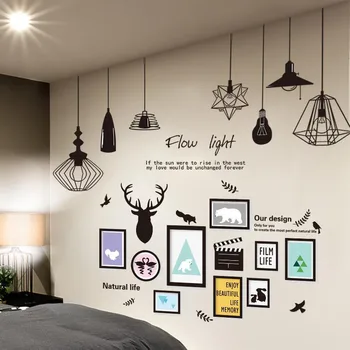 

3D Three-dimensional Creativity Wall Stickers Poster Self-adhesive Wallpaper Bedroom Adhesive Paper Home Decorative Painting
