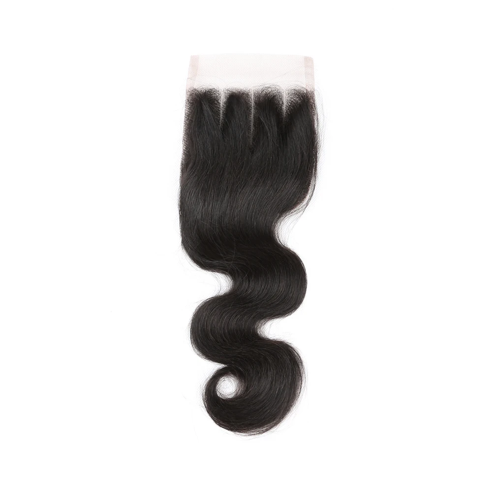 Body Wave Lace Closure Pre Plucked With Baby Hair 100% Remy Brazilian Human Hair 4X4 Transparent Lace Closure Natural Hairline human hair lace closure