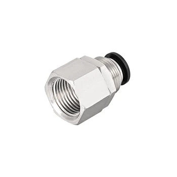 

uxcell 1Pcs 8mm Tube to 3/8BSPT Push Lock Quick Fitting Bulkhead Union Air Fittings for Polyurethane or Nylon Tubing etc
