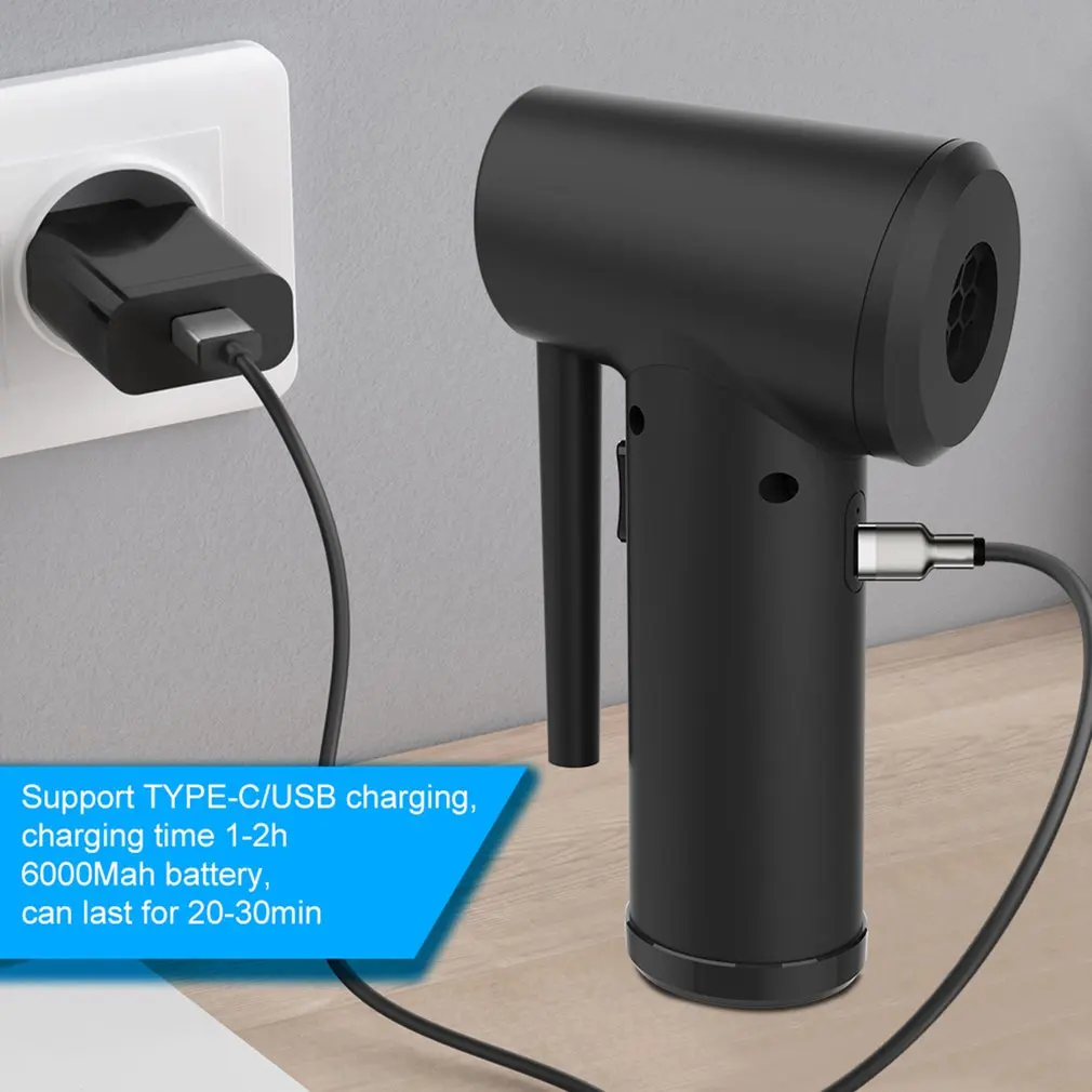 Air Duster 45000 Rpm Cordless Compressed Air Blower Electric Wireless Air Duster Computer