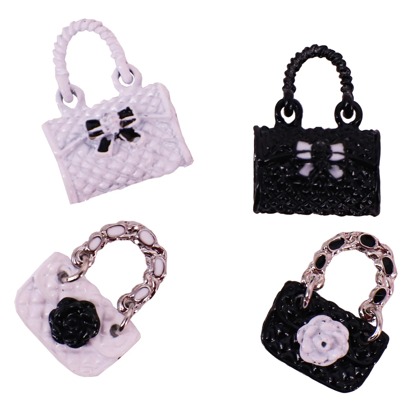 1 Pc Metal chain pack Doll Bag Miniature Shopping Handbag for Clothes Accessories