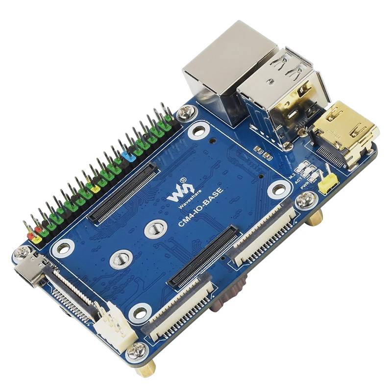 Placa de Base Mini Módulo Raspberry pi Placa de Base com cs Dsi Rtc Ventilador Hdmi-compatível Usb Rj45 Gigabit sd Card Slot M.2 para Cm4 Acessórios p/ quadro de demonstração - Imagem 4