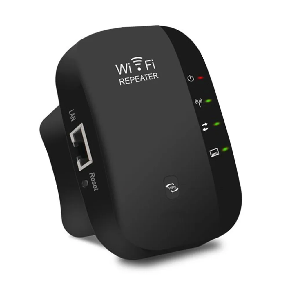 300Mbps Wireless Range Extender Repeater Portable WiFi Booster Internet Network Signal Enhancer