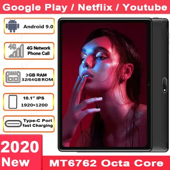 شراءجهاز لوحي 10 بوصات جديد من جوجل ماركت عالي الوضوح بمنفذ من النوع C بتقنية الجيل الرابع 4G LTE 5G مزود بخاصية Wifi وشاشة 1920*1200 IPS 8 أجهزة لوحية بنظام تحد...