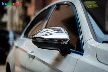 

For Volkswagen For VW Touran 2016 2017 2018 2019 ABS Chrome Exterior Side Door Rearview Mirror Cover Trims Car Frame Sticker