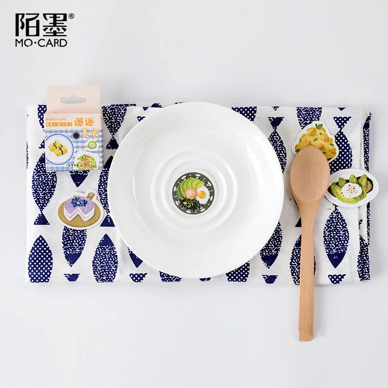 Вкусная пищевая бумага для выпечки Маленький дневник Мини милая коробочка наклейки Набор Скрапбукинг Kawaii хлопья журнал канцелярские принадлежности