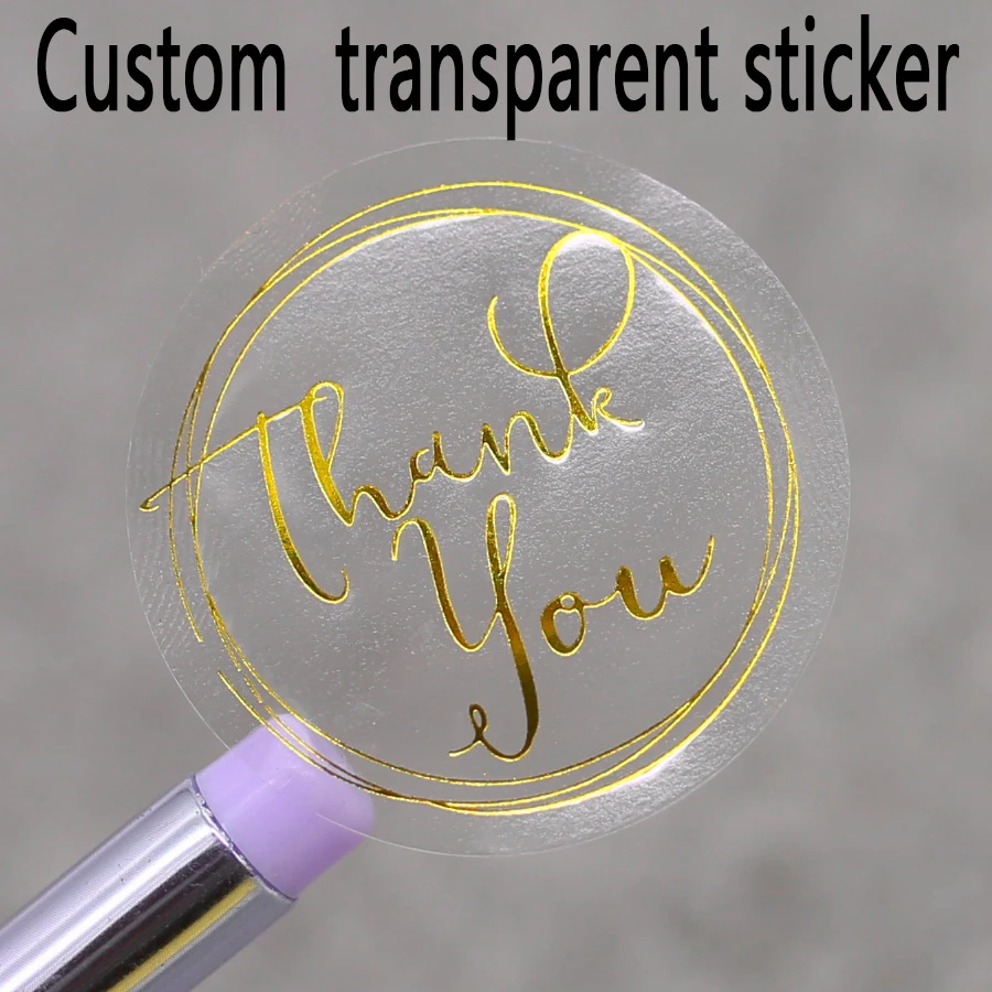 personalized transparent stickers