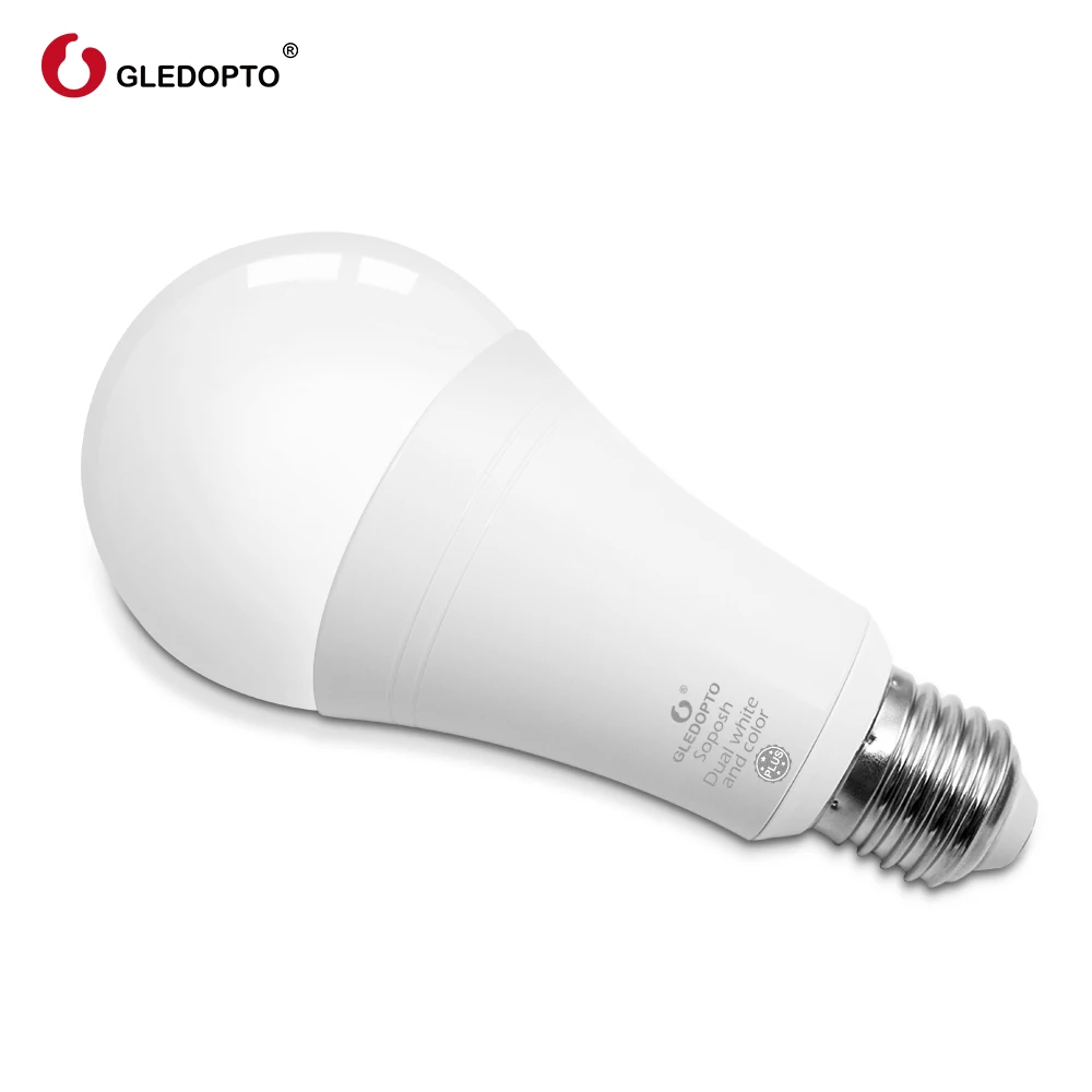  Gledopto White and Color E27 12W LED smart bulb 2-PackZigbee compatible 3.0 gateway voice activated - 32906939699