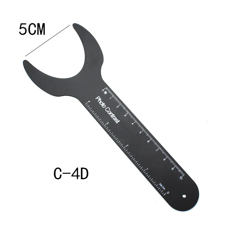 1 шт. стоматологический ортодонтический черный фон фото Изображение контрастная доска оральная щека пластина со шкалой отметка Autoclavable стоматологические инструменты - Цвет: C-4D