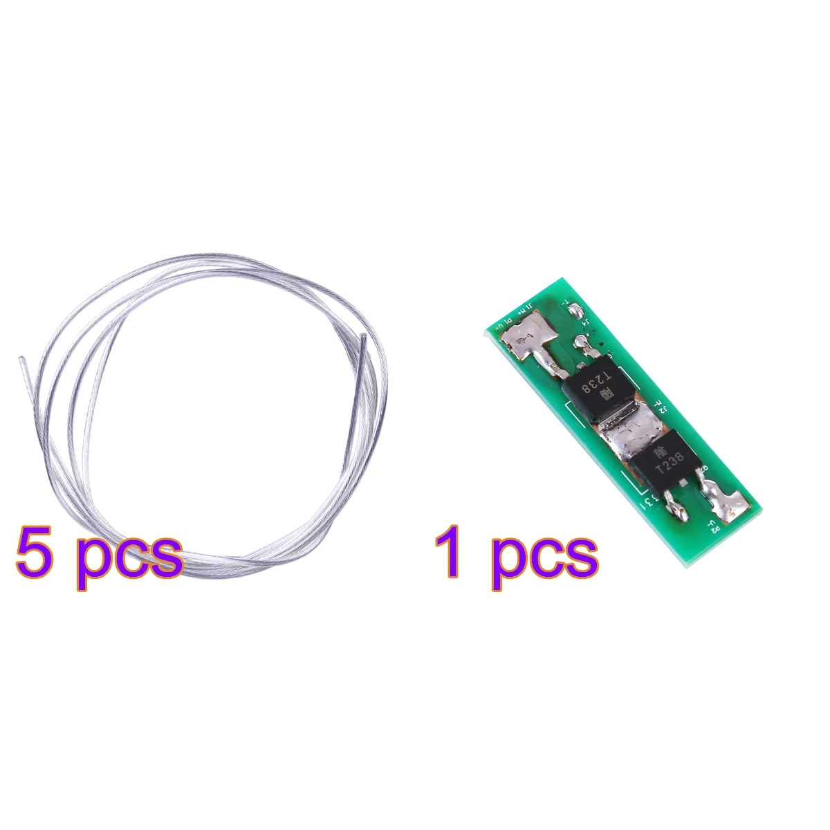 

T238 MOSFET Active Braking Module + 0.75 Wire Diameter Silver-plated Wire Set for Water Gel Beads Gearbox Modification Upgrade