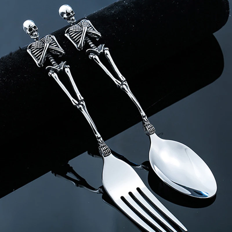

Skull Spoon and Fork