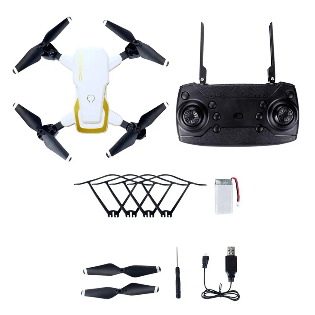 LF609 2,4G Wifi FPV RC Дрон с камерой 0.3MP/2.0MP бесщеточный Радиоуправляемый квадрокоптер RTF складной 3D откидной держатель на голову дропшиппинг - Цвет: White 2MP 1B