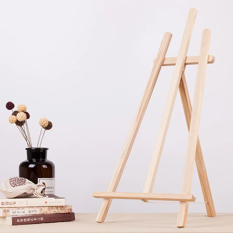 

Small Easel Desktop Oil Easel Wooden Braced Folding Frame Showing Stand Desktop Table Sketch Mini Easel