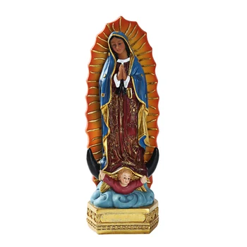 

European Mexican Virgin Mary Christian Statue Religious Desktop Display Home Decoration Ornaments Wedding Gift