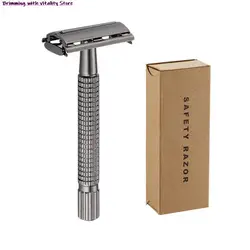 1pc Butterfly Double Edge Safety Razor Metal Classic Manual Single Blade Razor Men