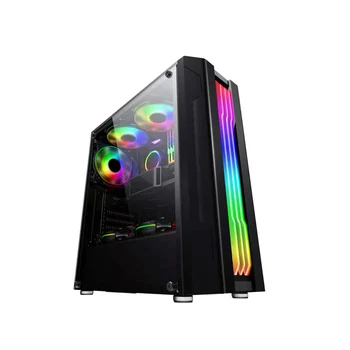 

New Electric Contest Pc Case with Rgb Light Acrylic Side Board 3SSD 1HDD ATX/MATX/ITX 8 Fans 280mm Graphics Card 397*197*423mm