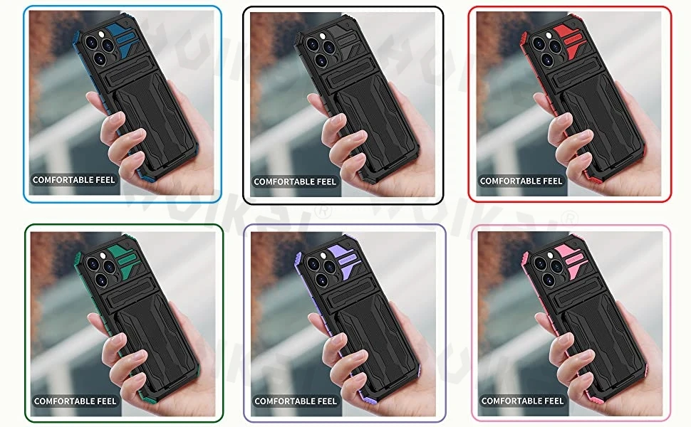 13 mini case Sliding Hidden Wallet Case for iPhone 13 Pro Max 13 12 Pro 11 XS Max 7 8 Plus Cards Slot Holder Shockproof Heavy Duty Protective 13 mini case