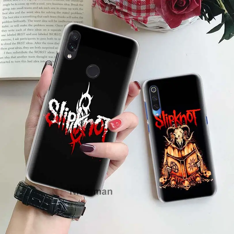 Чехлы для телефонов Slipknot рок для Xiaomi mi A3 Lite A1 A2 Lite CC9 cc9e 9T mi 8 Lite 5X 6X Play, жесткие чехлы для корпуса