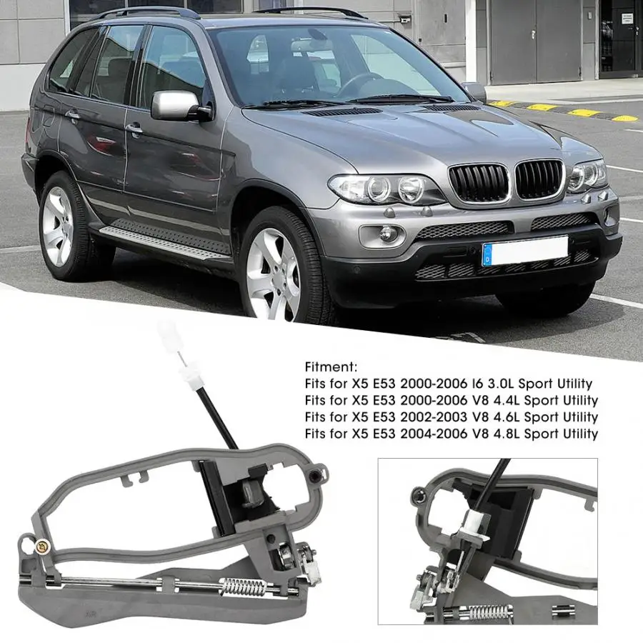 Автомобильная передняя правая дверная ручка 51218243616 подходит для X5 E53 наружные дверные ручки автомобильные аксессуары
