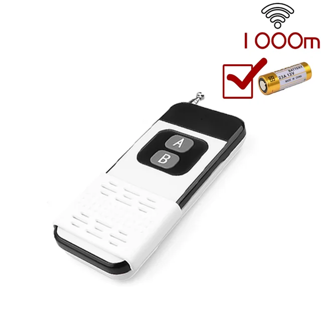 433 Mhz Wireless RF Module Remote Control Learning Code 1527 Remote Control 1/2/4CH Long Range 1000m For Lamps Lights Gate Door KT182A