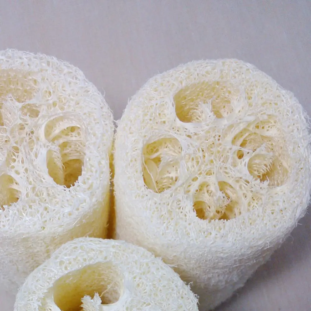 Natural Loofah Gourd Sponge Bath Rub Dishes Cleaning Body Shower Exfoliating Scrubber Tool Sponge Scrubber 1 Pc