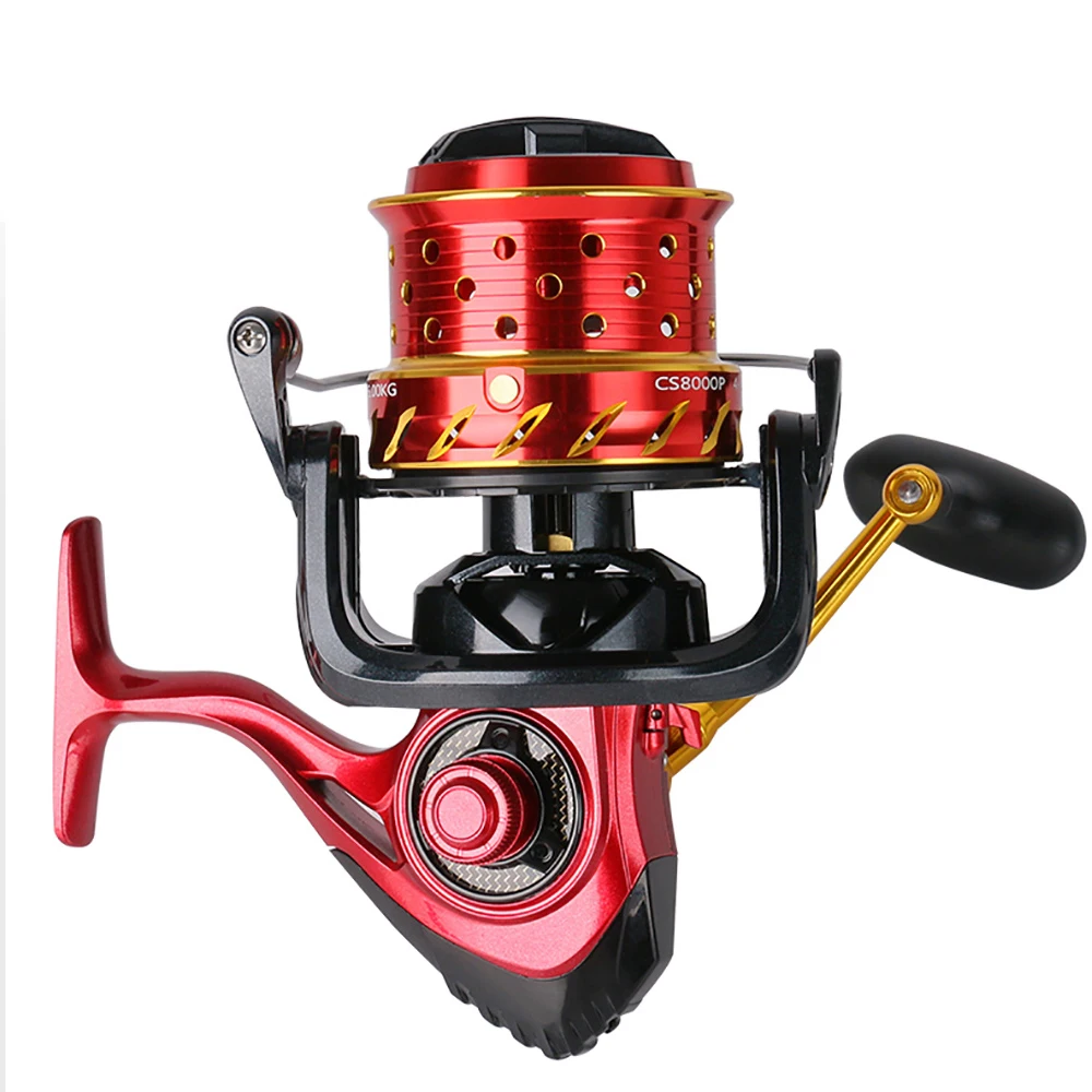 

TEUKIM Water Resistance Spinning Reel 10+1BB 8000 Gear Ratio 4.1:1 Reels Carretilhas De Pesca Fishing Reel Bass Pike Fishing