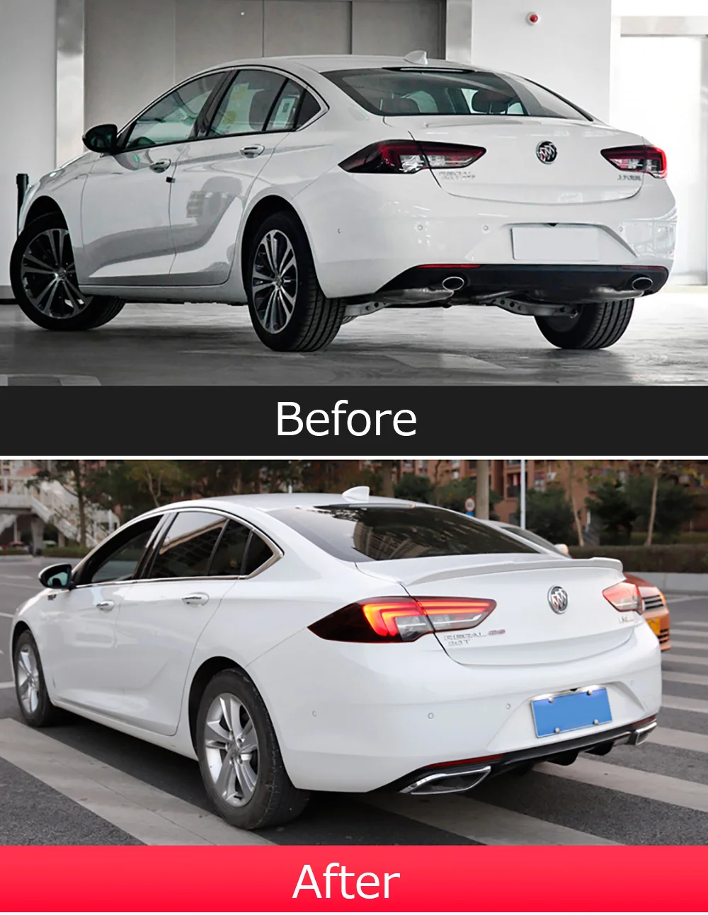 Для Buick Regal спойлер из углеволокна задняя крыша черный спойлер крыло багажника губы загрузки крышка автомобиля Стайлинг