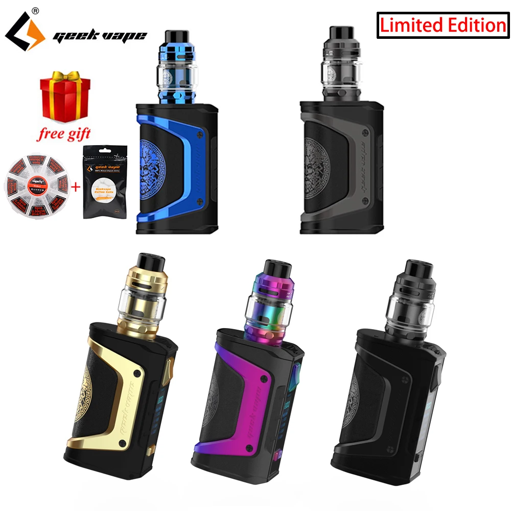 

Original Geekvape Aegis Legend TC Kit Limited Edition with 5ml Zeus Sub ohm Tank and Powered with dual 18650 Waterproof Box Mod