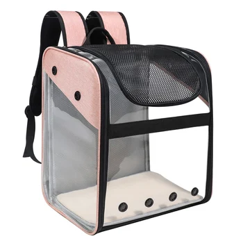

New Foldable Pet Bag Carrier Backpack Dog Cat Outdoor Travel Carrier Packbag Portable Zipper Mesh Pet Out Bag Cat Backpack