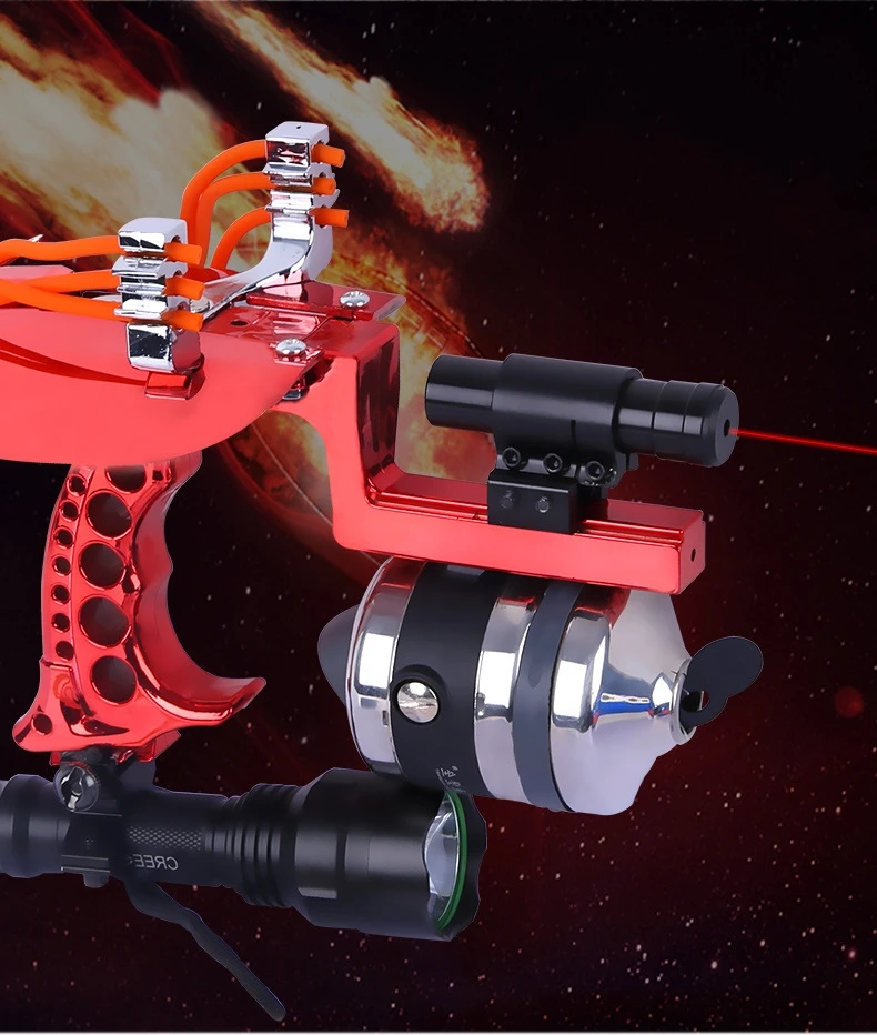Новые из нержавеющей стали лазерные рыболовные рогатки соединение лук может снимать стрельба из лука сильный Слинг открытый охота