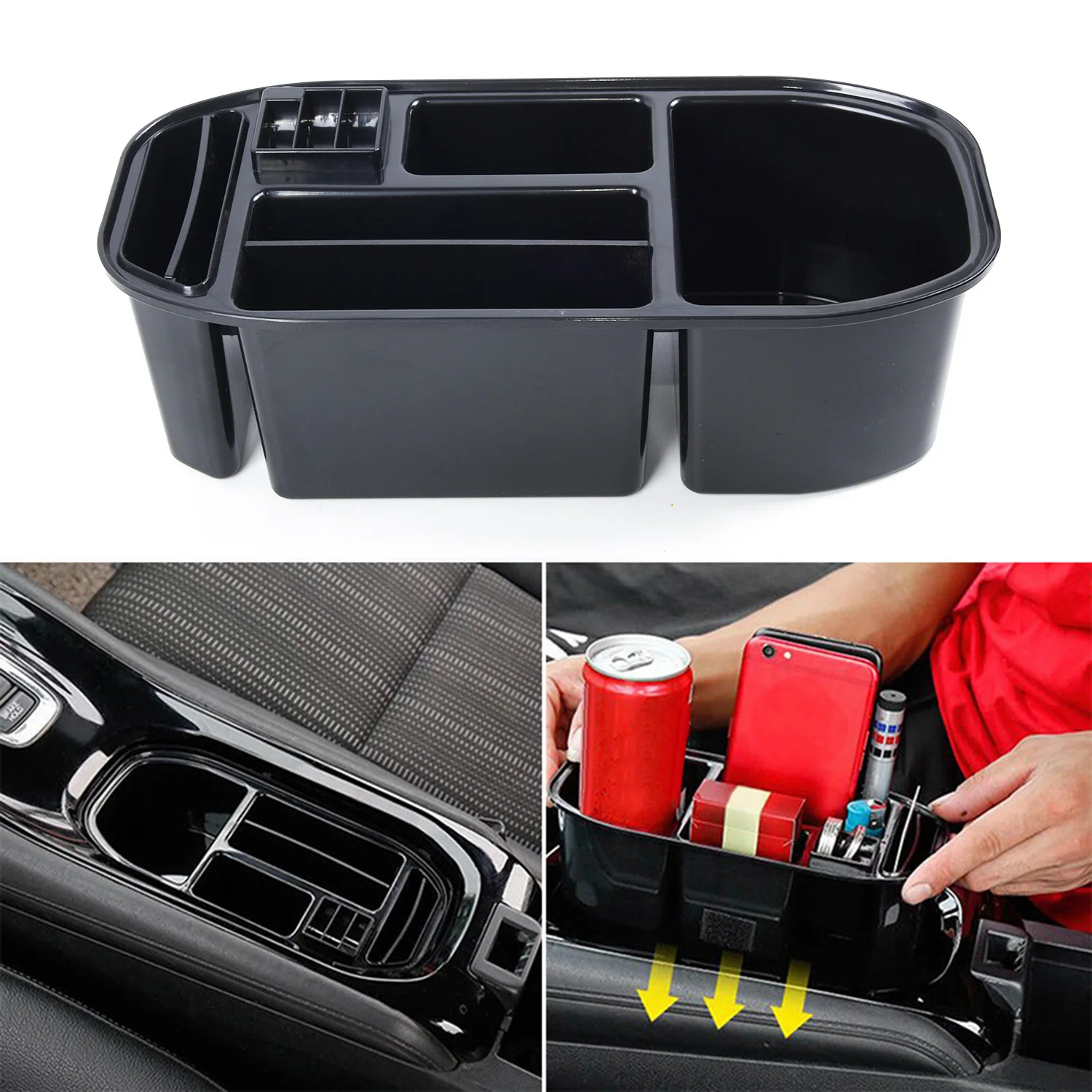 

Tray Holder Box Black Organizer For Honda Vezel Water Storage Container
