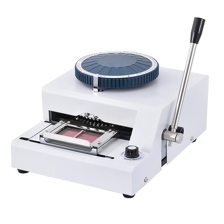 New Hot 68D credit card VIP punch code machine manual one-way printer two adjustable (1/7 inch 1/10 inch) 68 characters | Дом и сад