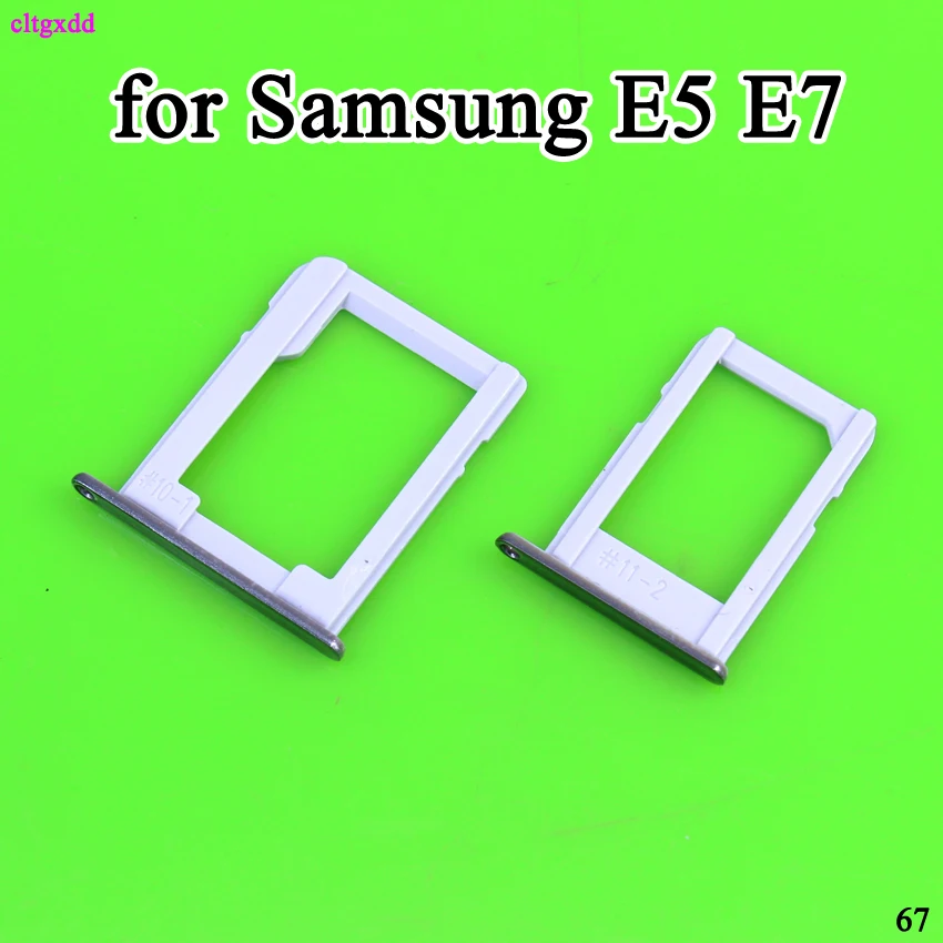 Cltgxdd держатель лотка для sim-карты+ гнездо адаптера Micro SD Разъем для Samsung Galaxy E5 E500 E7 E700 серебристый цвет