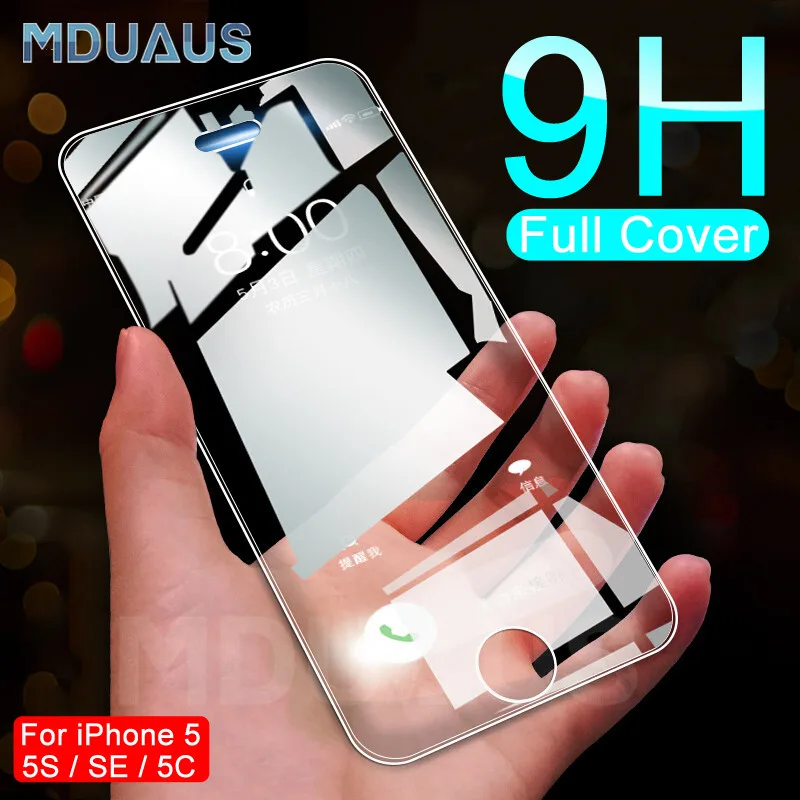 

Tempered Glass on The For Apple iPhone 5S 5 SE 5C Screen Protector 9H Anti-Burst Protective Film For iPhone 5S SE 4 4S 5 Glass