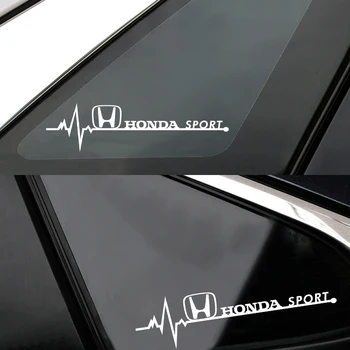 

Car Styling 2pcs Sport Auto Side Window Sticker Decal For Honda Accord City Odyssey CRV HRV Legend Jazz decoration Accessories