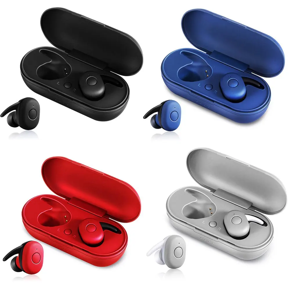 DT-1 Мини Bluetooth наушники V5.0 настоящие беспроводные стерео водонепроницаемые спортивные Беспроводные наушники с зарядным устройством для микрофона