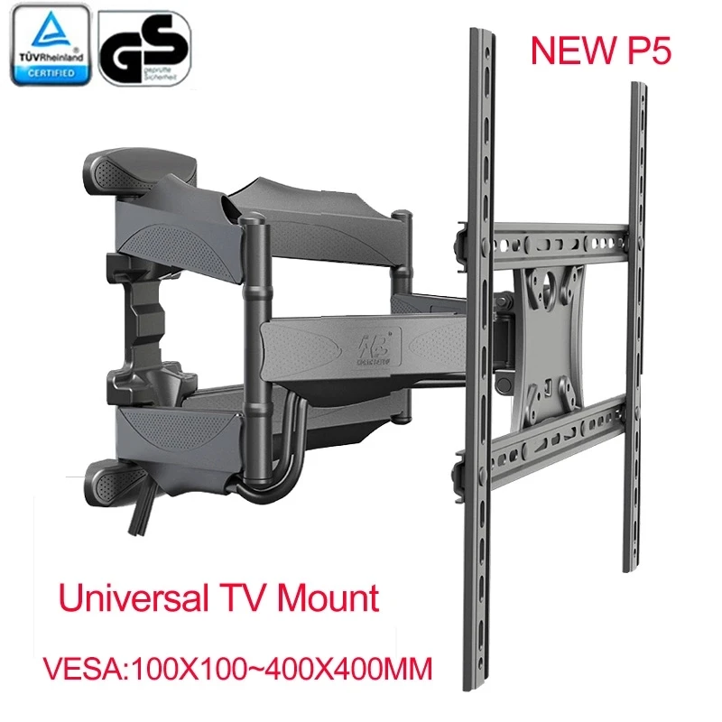 NB P5 3"-52" 4" 50" 6 arm VESA400X400 200X200 выдвижной полный движения ЖК-телевизор крепление настенный Подвижный кронштейн ТВ подъемный механизм - Цвет: P5N