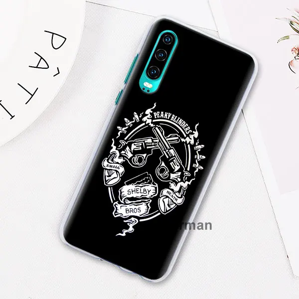 Peaky bliners логотип с крестом Чехлы для huawei P30 P20 Lite P30 Pro P10 P9 Lite P Smart Plus жесткий чехол - Цвет: H09