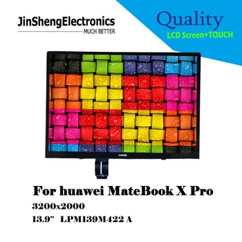 

100% New A Gread 13.9 inch touch screen LCD monitor LPM139M422 A 3K screen replacement For Huawei MateBook X Pro MACH-W19