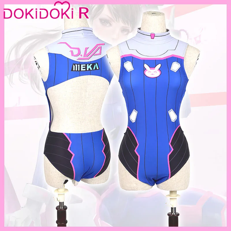 DokiDoki игра OW dva купальник для косплея женский соблазнительный костюм D. va купальник для косплея